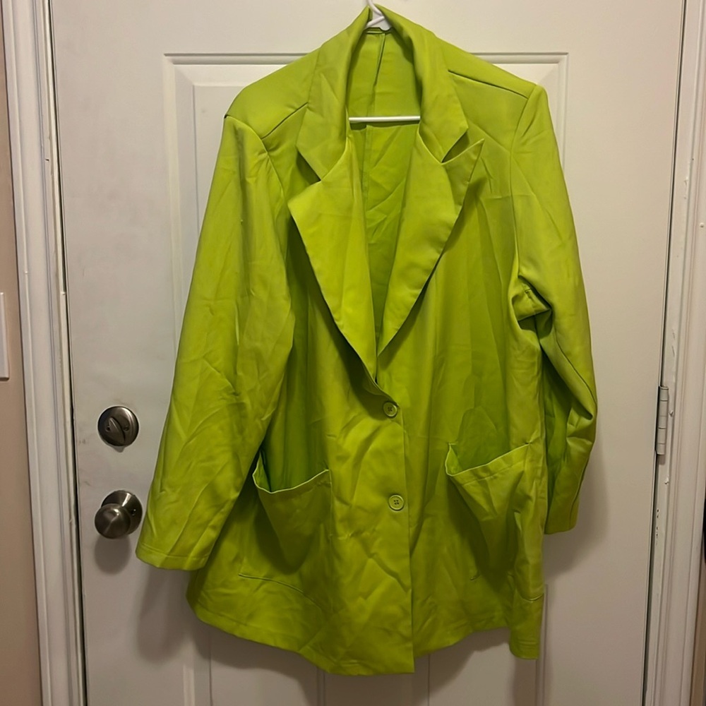 Lime green blazer